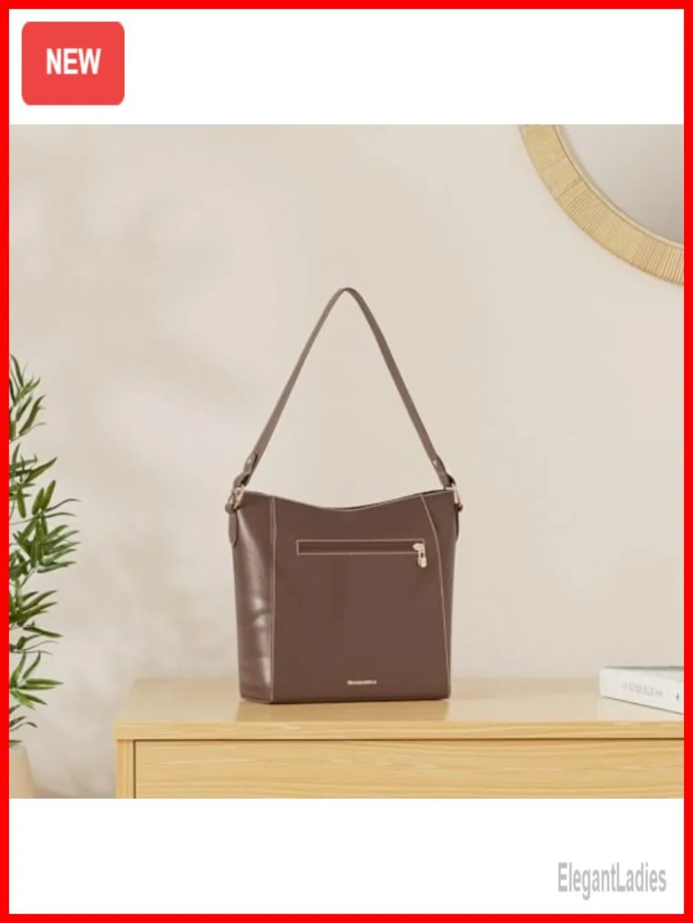 Vegan Leather Hobo Bag Soft Shoulder Purse Handbag